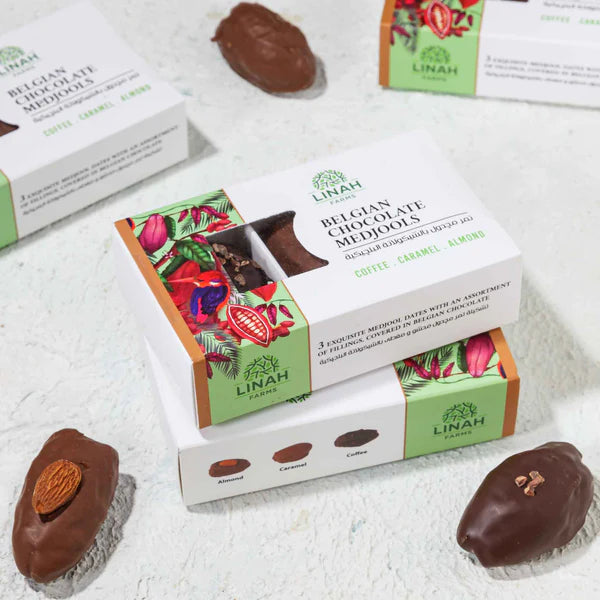 Belgian Chocolate Medjools 3 Piece Pack