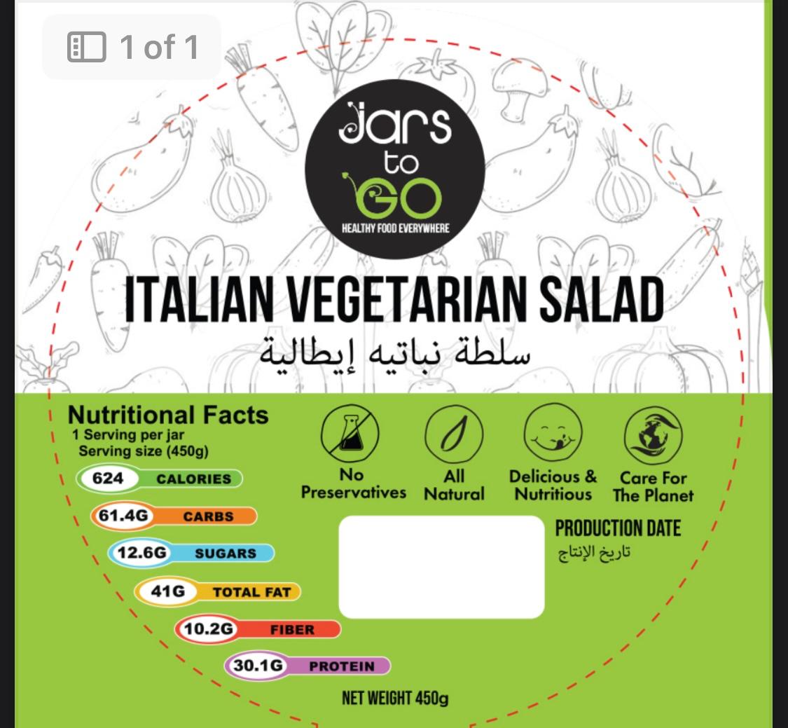 Italian Vegetarian Salad